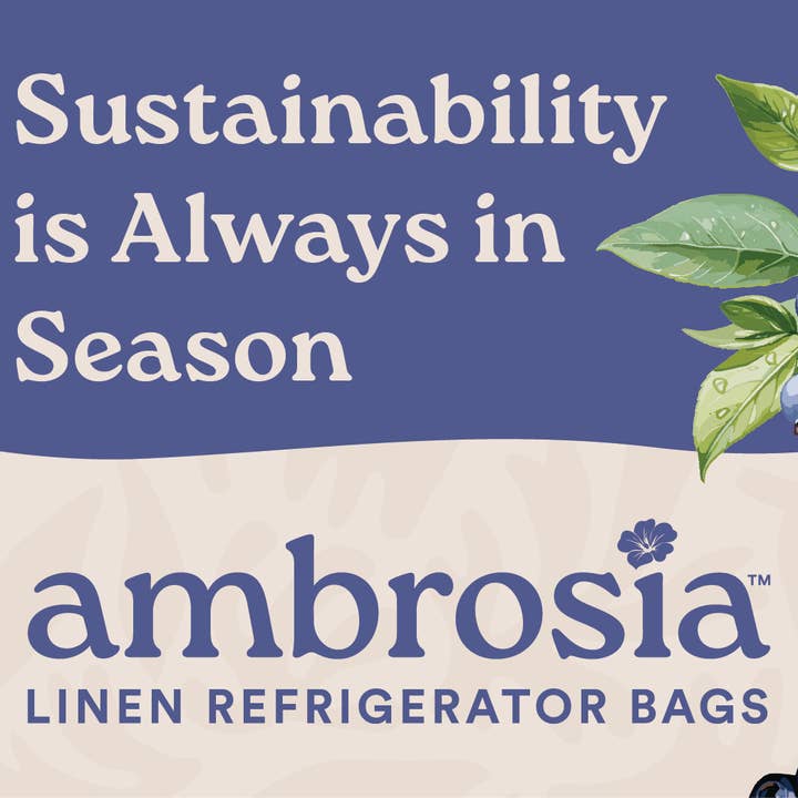 Ambrosia Bag - Wholesale Food Storage Wrap/Bag - Reusable Linen Produce Bag for Berries | Spring Kitchen1