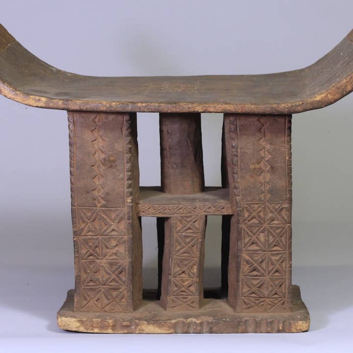 Old Designed Fon Stool for wholesale by The Niger Bend
