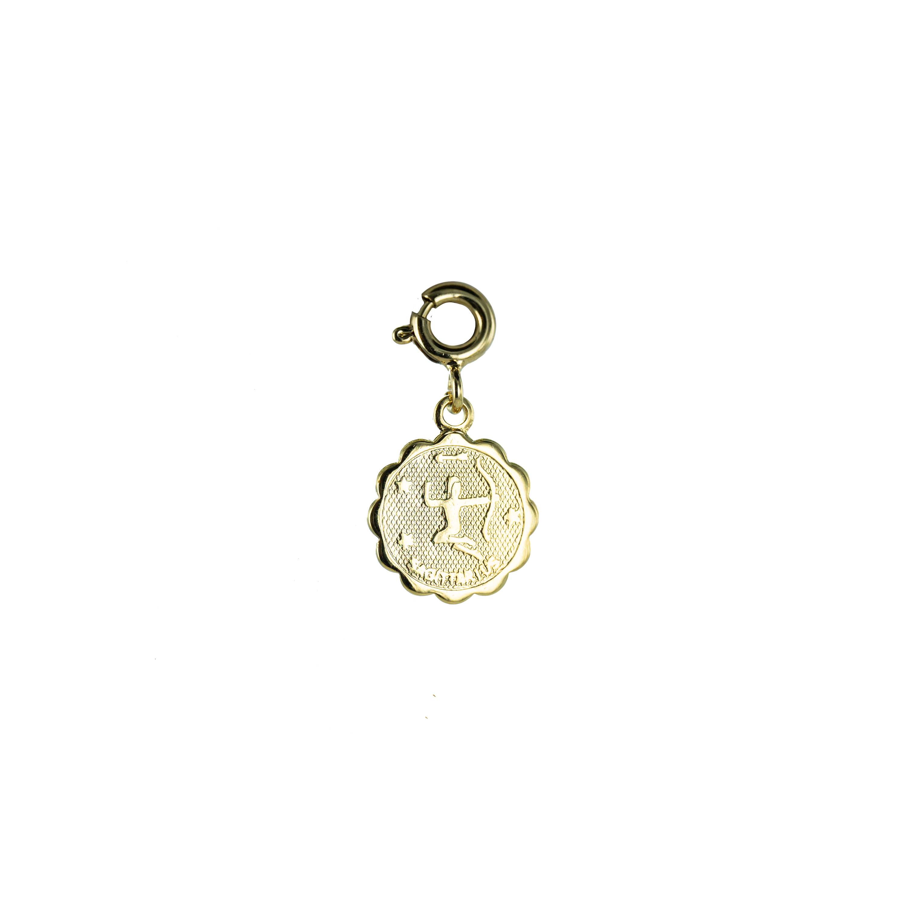 Bijoux Fabrication Française - Wholesale Individual Charm/Pendant - Removable Medal/Charm - 18K Gold - Astrological Sign9