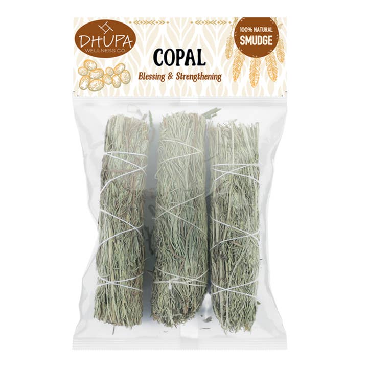 Sac de vente au détail Copal Sage Smudge Stick (4 po) pour la vente par Designs by Deekay Inc.