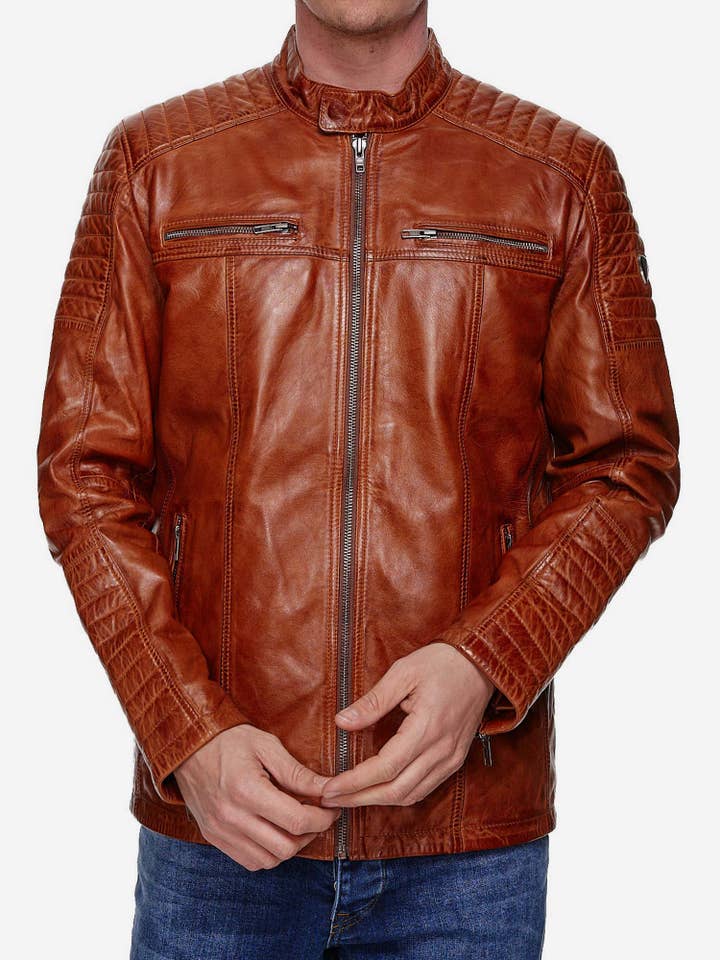 Tazzio – Großhandel Lederjacke – Herren – Tazzio Herren Jacke Lederjacke Biker Echtleder 1970916