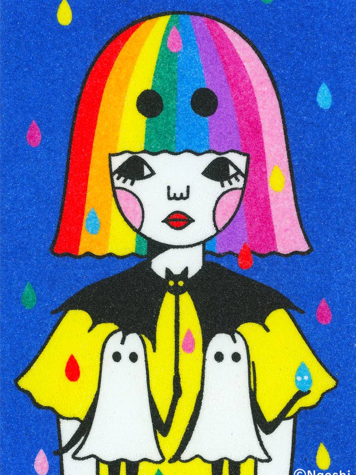 【Stampa d'Arte 5x7】Ragazza Fantasma Arcobaleno per la vendita all'ingrosso da parte di Naoshi