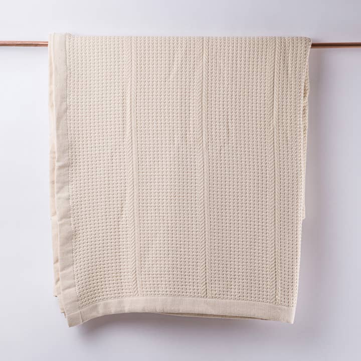 Knit Cotton Blanket for wholesale by loom.ist