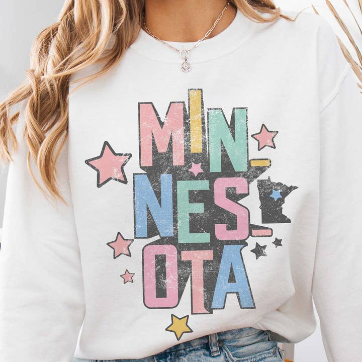 MULTI MINNESOTA Grafisk Sweatshirt för wholesale av A. BLUSH CO
