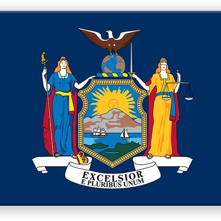 New York State Flag for wholesale by Nashville Metal Art®