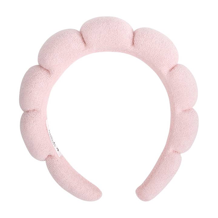 Plush Spa Headband - Light Pink for wholesale by Bella Sleep + Spa