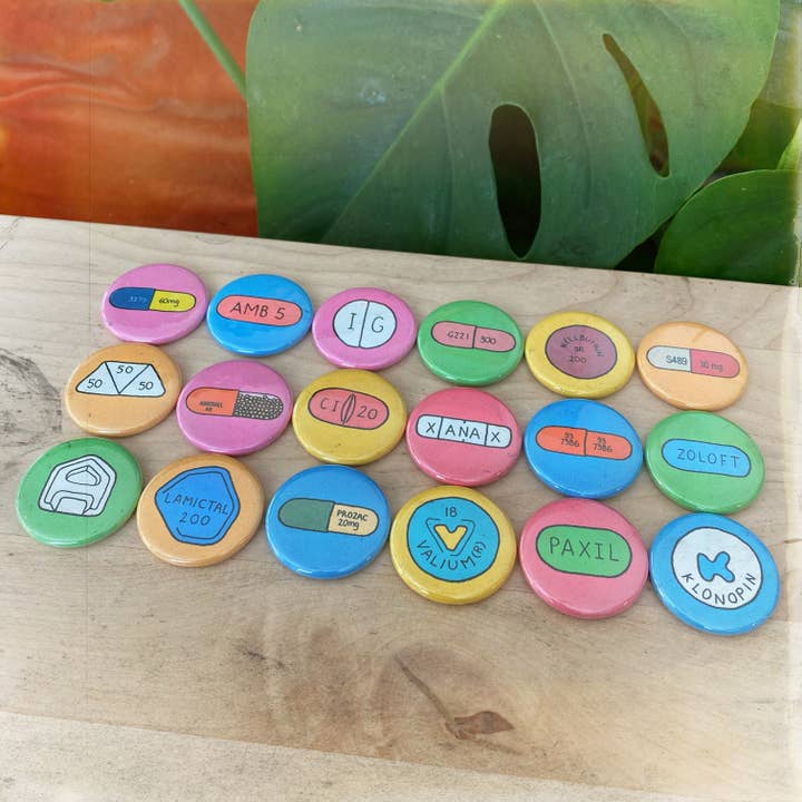 Pill Buttons for wholesale by Chateau Blanche