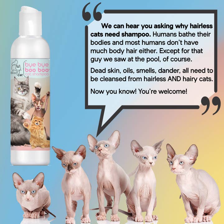 The Blissful Dog – wholesale Pet grooming tool – Cat – The Blissful Cat Bye Bye Boo Boo Cat Shampoo2