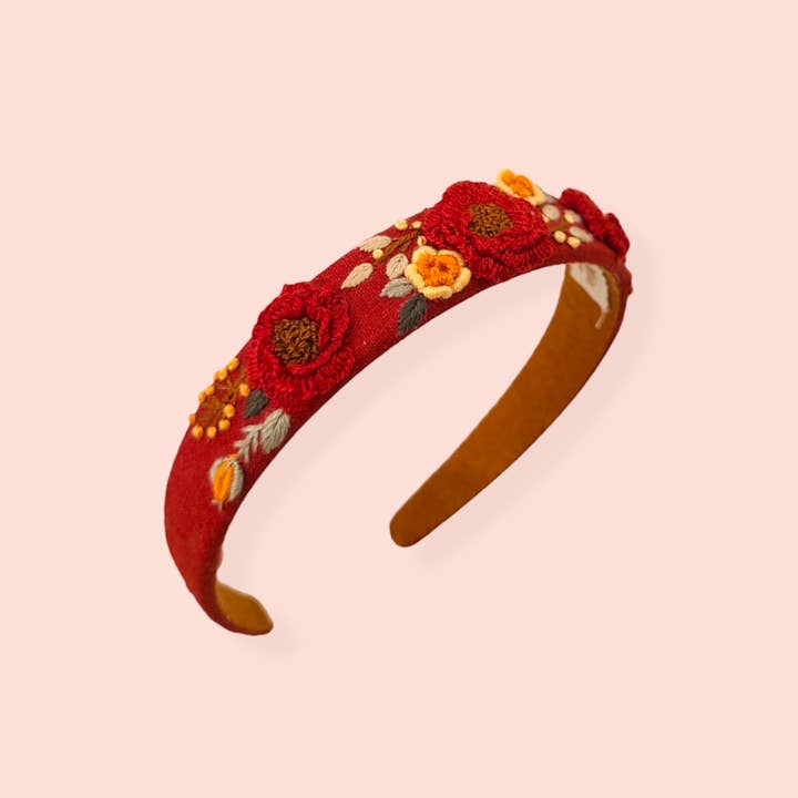 Olala Mia - Wholesale Fashion Headband - Women's - 3D Floral hand-embroidered headband2