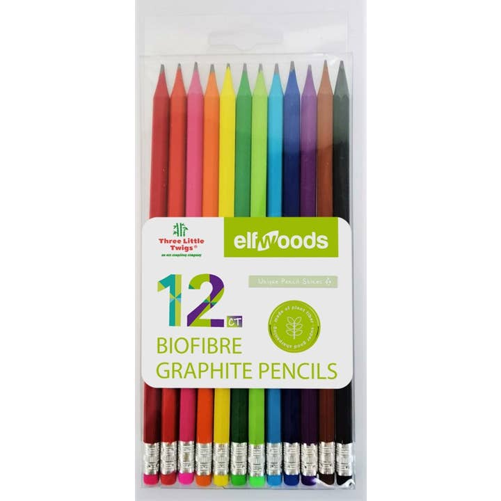12st BioFibre Grafitpennor (Färgad Tunn) för wholesale av Montrose Colors, Inc.