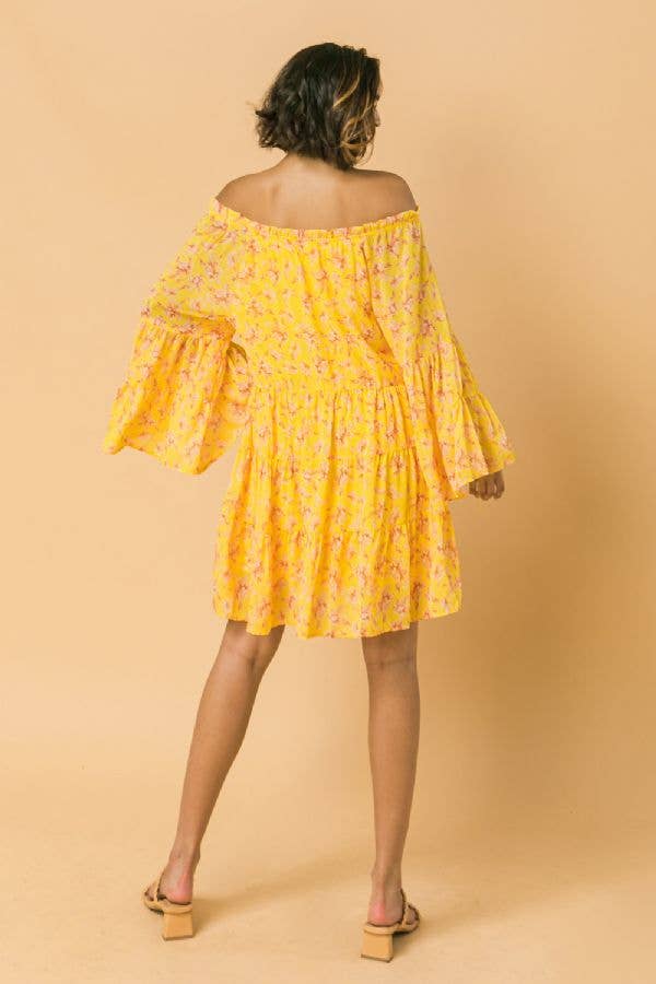 FLYING TOMATO - Wholesale Dress - Women's - A printed woven mini dress-ID177894