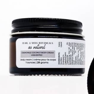 Chamomile Coconut Body Cream: Au Naturel for wholesale by Pearl & Moss Botanicals Inc.