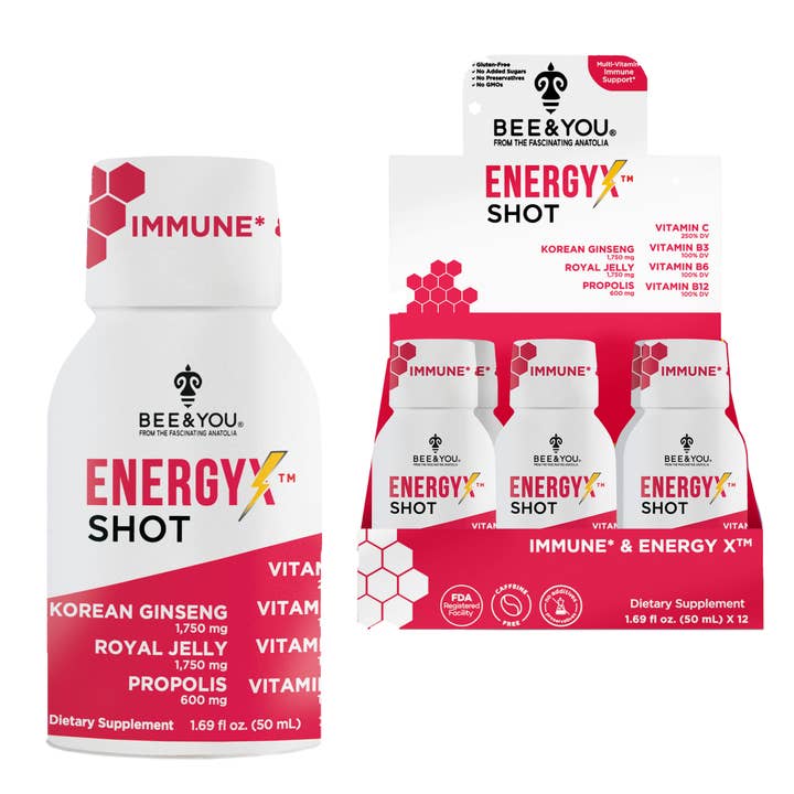BEE&YOU – Großhandel Nahrungsergänzungsmittel/Vitamin zum Einnehmen – BEE and You Energy X Shot (koffeinfrei)