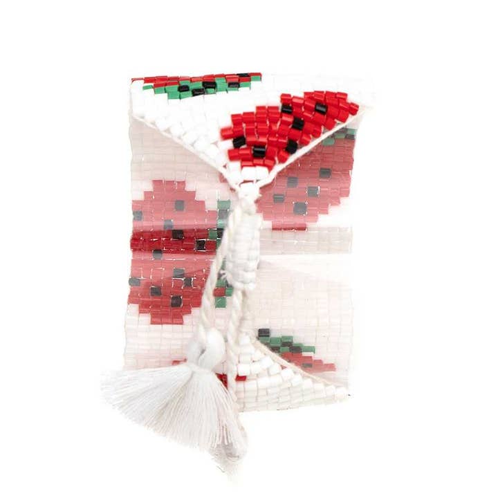 WHITE STRAWBERY BEAD ACCENT BRACELET 296 for wholesale on Faire1