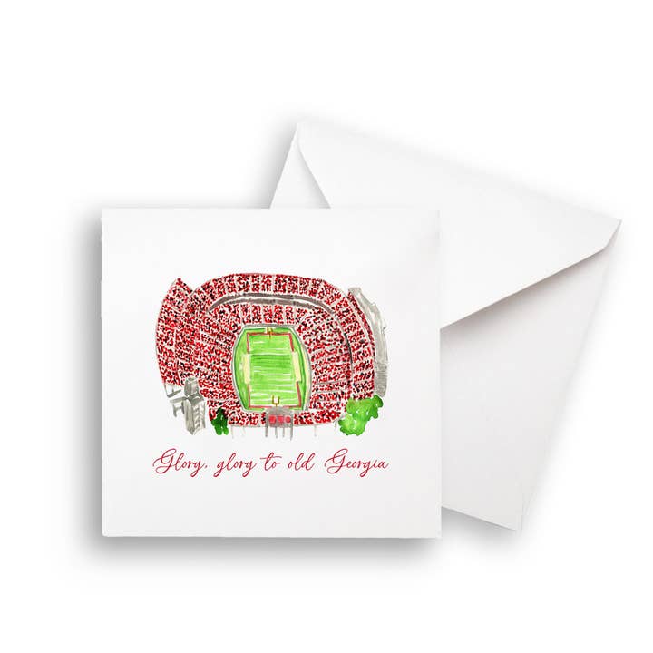 French Graffiti - Wholesale Tea Towel - Athens, Georgia Stadium with Quote5