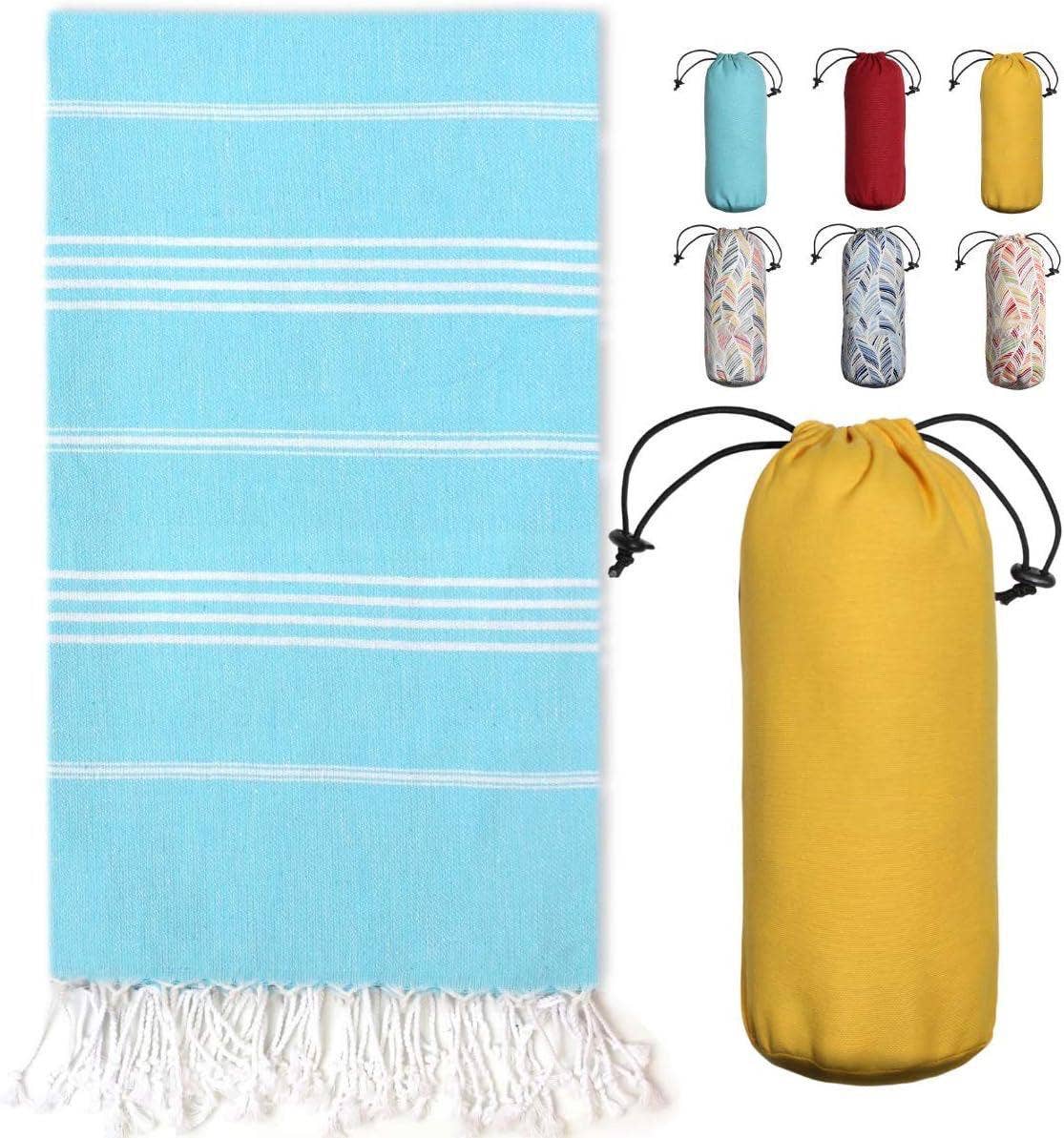 Gypsy Soul - Wholesale Beach Towel - Turkish Towel With Travel Pouch - 12 Assortment3