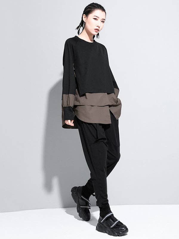 VividLux - Wholesale Overhemd met knopen - Dames - Originele valse twee T-shirttops2