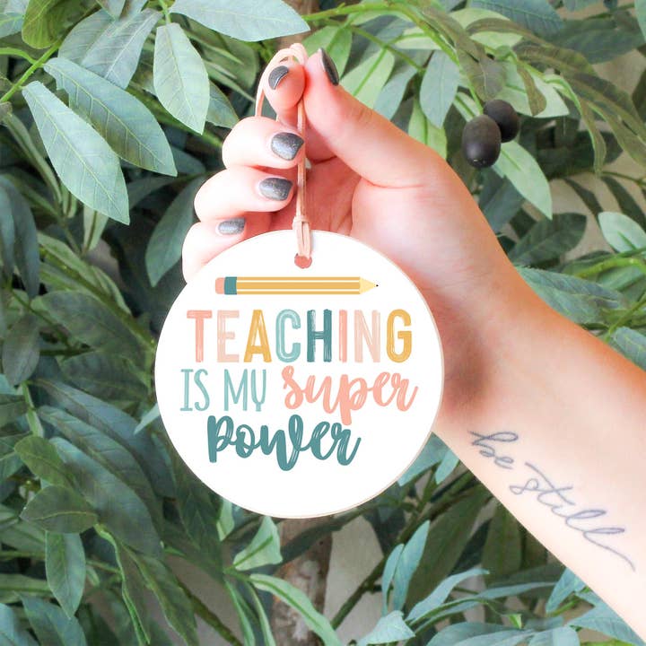 Clairmont & Co - Wholesale Ornament - Teacher Gift, Christmas Ornament, Teaching Super Power, Gift