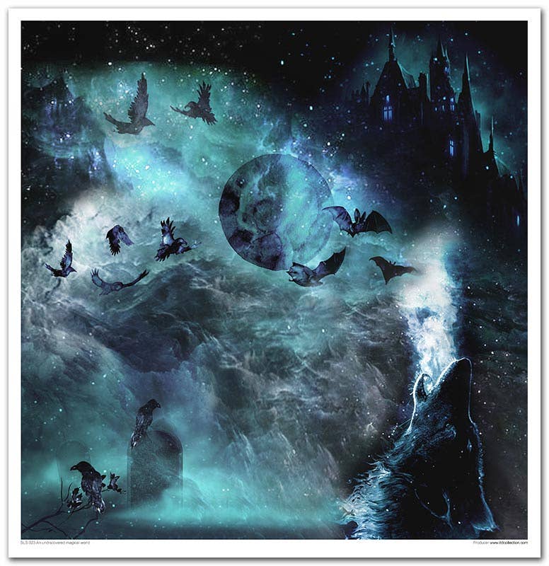 ITD Collection - Vendita all'ingrosso Scrapbooking - SLS-023 - set 11 pezzi x 310x320 mm / 12,2x12,6 in - 200 GSM1