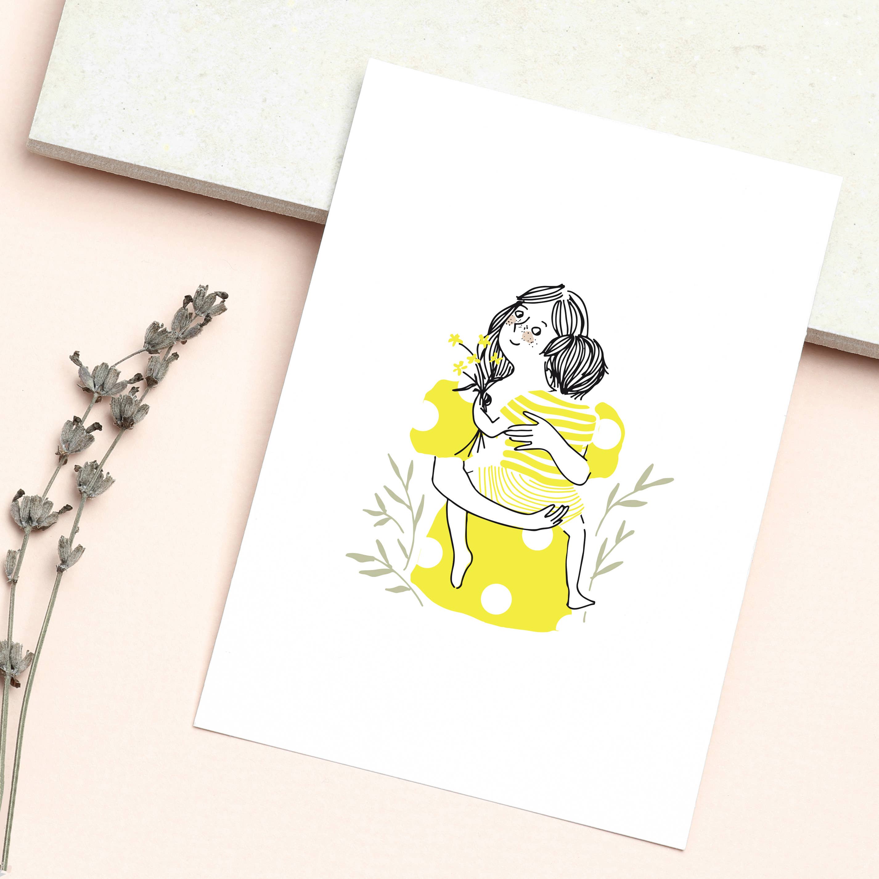 MY LOVELY THING - Vente Carte pour la fête des Mères - Carte Pretty Mum Hug Boy1