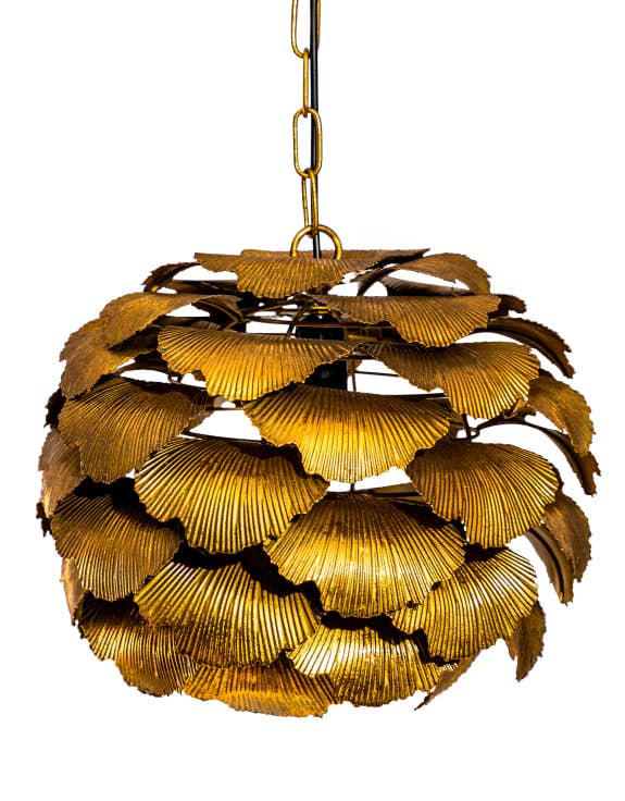 McGowan & Rutherford Ltd - Wholesale Chandelier/Hanging Light - Gingko Leaf Ceiling Pendant Light