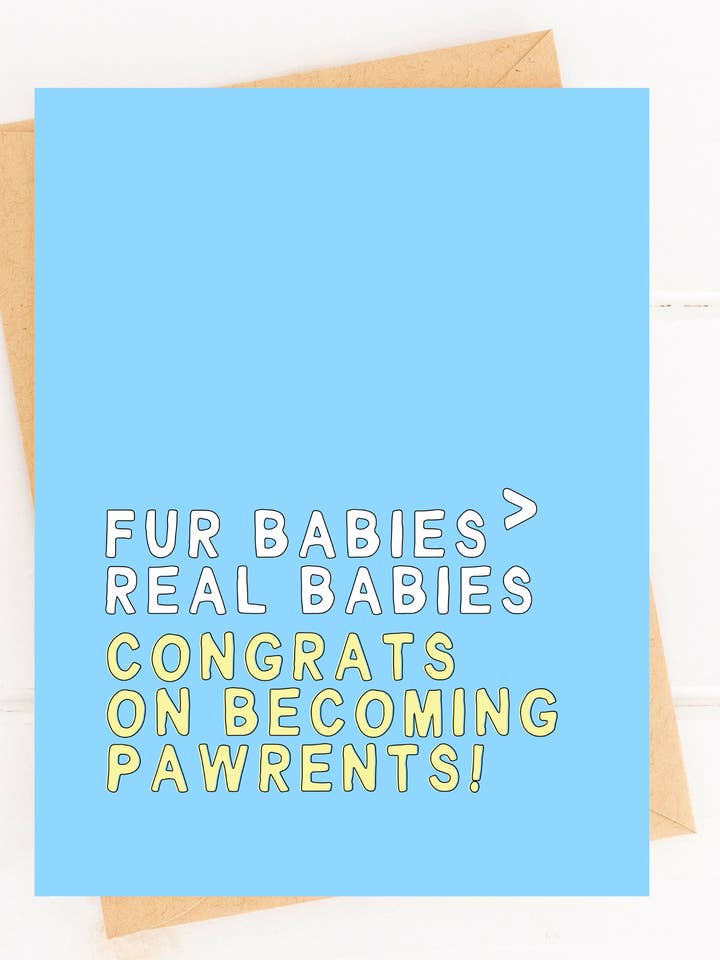 Funny New Puppy Card for Puppy Shower New Dog Parent Card for wholesale by Five Dot Post