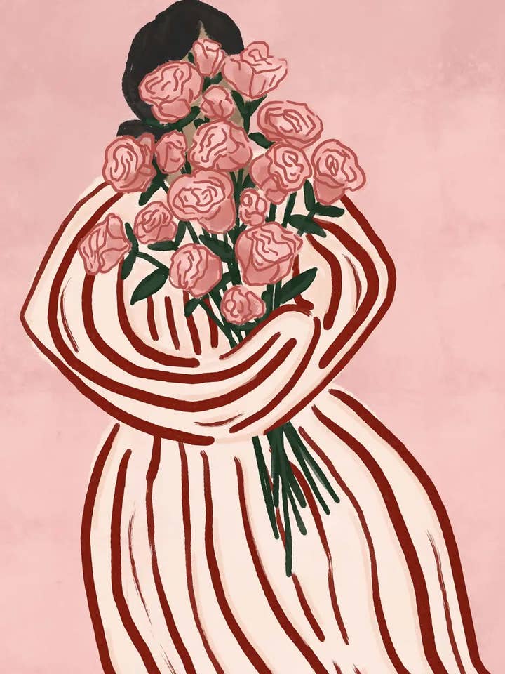 Impressão de Arte de Bouquet de Flores 8x10 por atacado de Mimi & August