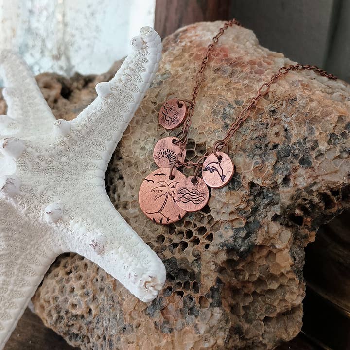 Beachy Charm Necklace for wholesale by Little Wander Shop