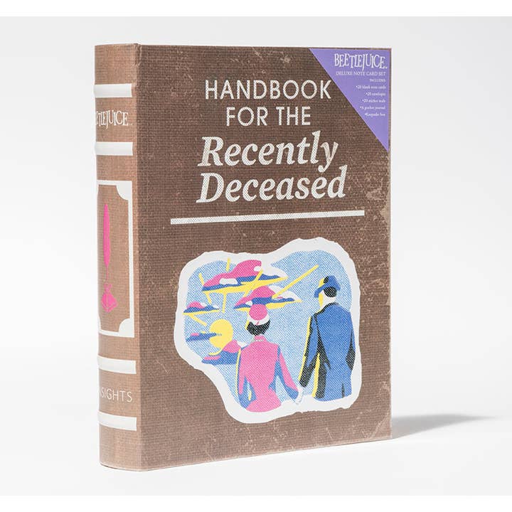Insight Editions - Wholesale Stationery/Notecard Set - Beetlejuice: Handbook for the Recently Deceased Deluxe Note Card Set (With Keepsake Book Box)