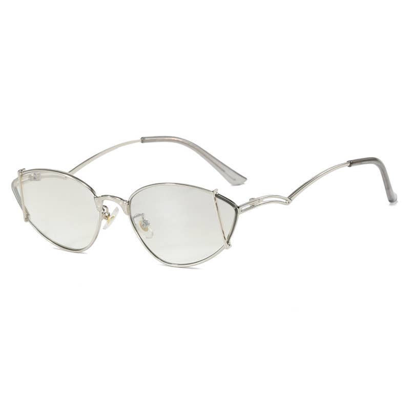 MKS America - Wholesale Sunglasses - Women's - Y2K Metal Thin Edge Hollow Cat Eye Sunglasses6