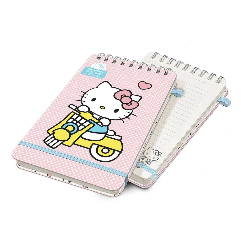 Studio Oh! - Wholesale Notebook - Hello Kitty Classic Pink Top-Spiral Notebook with Pen Loop1