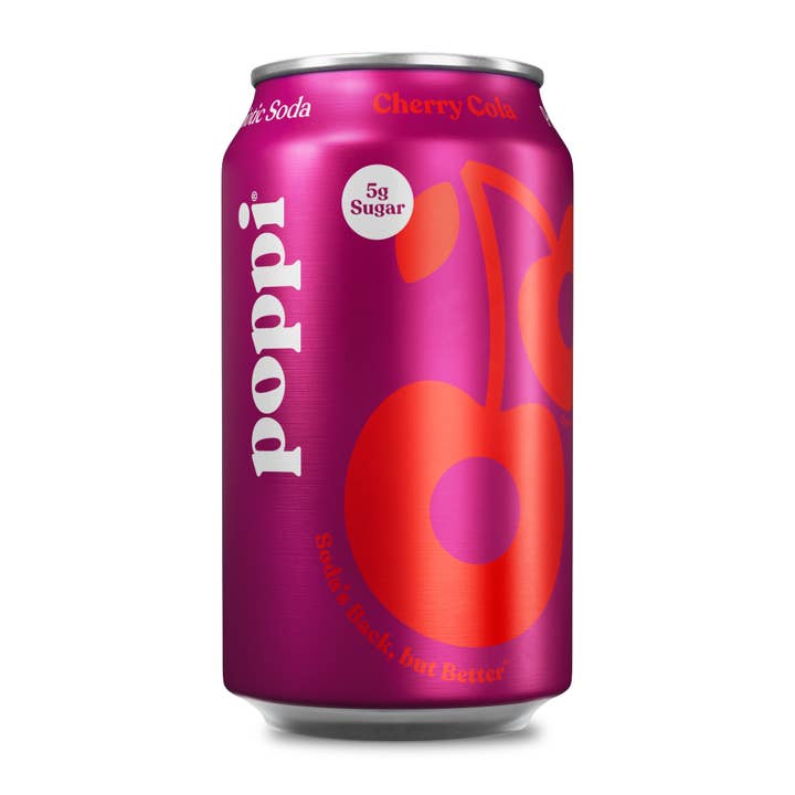 poppi - Wholesale Soda/Carbonated Drink - poppi Prebiotic Soda, Cherry Cola, 12oz