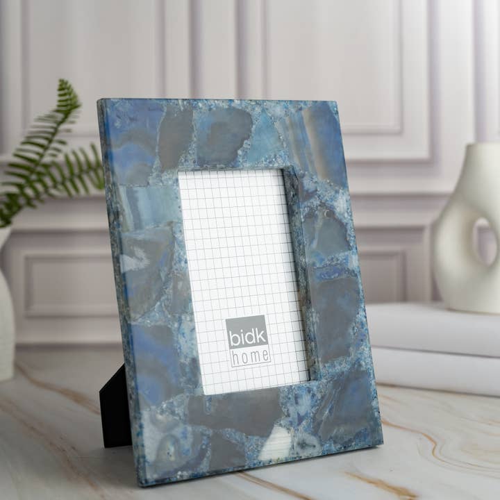 BIDKhome - Wholesale Picture Frame - 5"x7" Blue Agate Photo Frame
