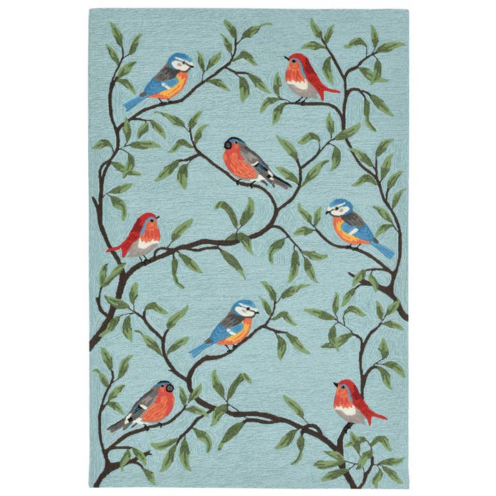 Ravella Birds On Branches Indoor/Outdoor Rug for wholesale by Liora Manne