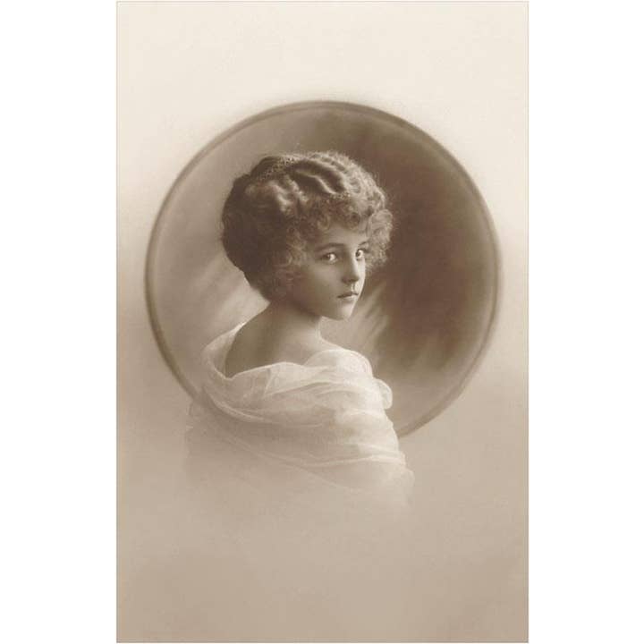 Found Image Press – wholesale Art print – Art Print KF-306 Girl with Marcelled Hair in Cameo