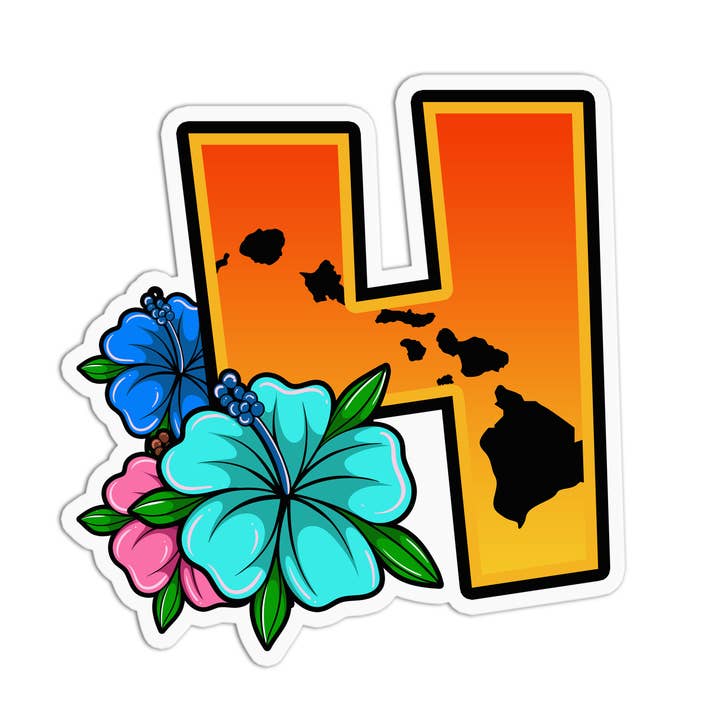 Hawaii 1 waterdichte vinylstickers voor wholesale door Girls Printing House