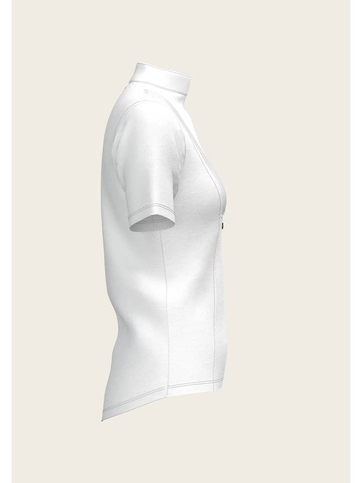 Espoir Equestrian – wholesale T-shirt – women's – Short Pleated Short Sleeve Show Shirt1