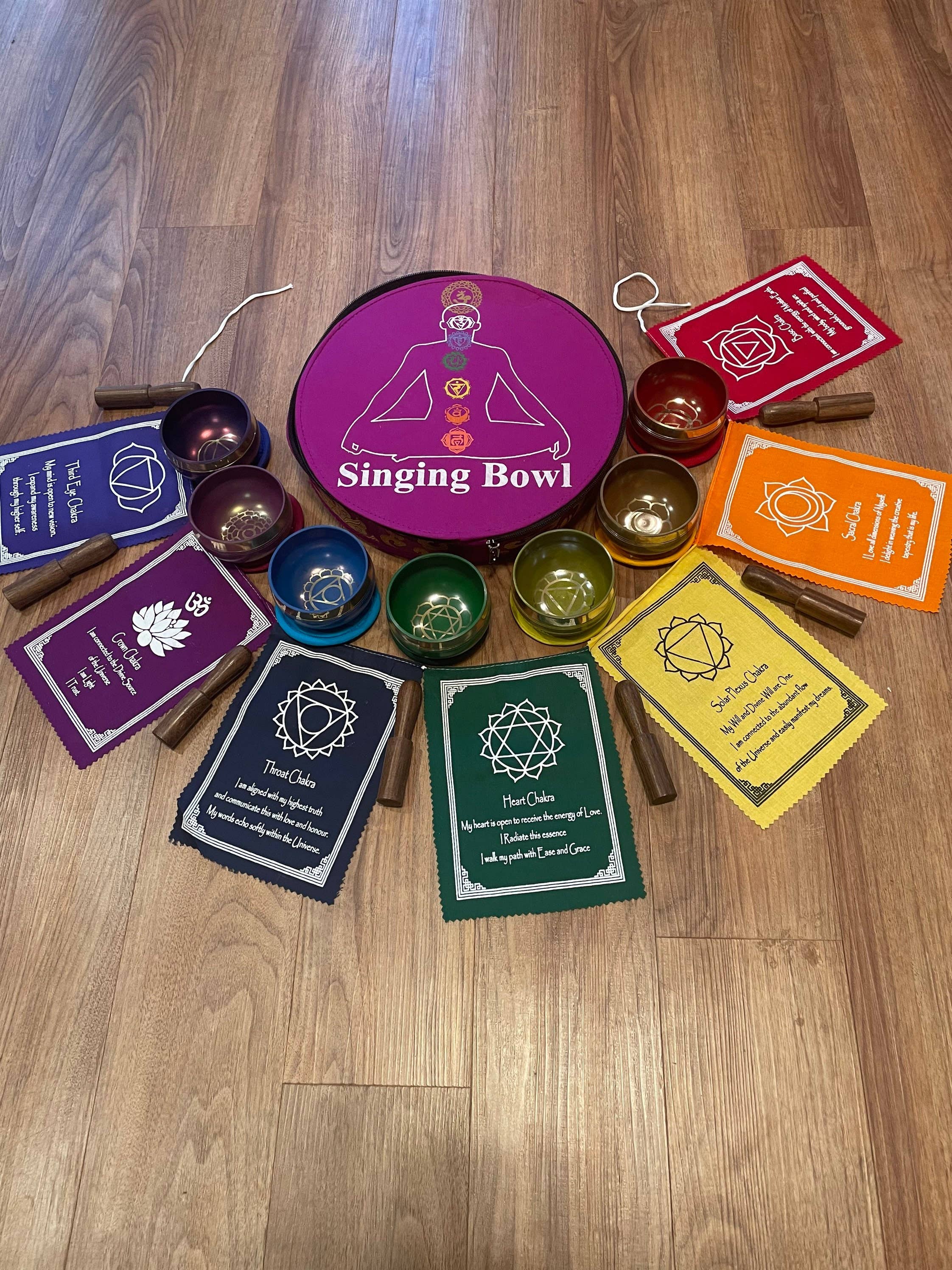 Like International – wholesale Meditationsprodukter – Chakra ljudskålset med gratis böneflagga2