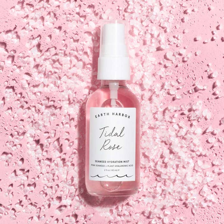 Earth Harbor Naturals - Wholesale Face & Body Mist/Water - TIDAL ROSE Seaweed Hydration Mist: Pink Seaweed