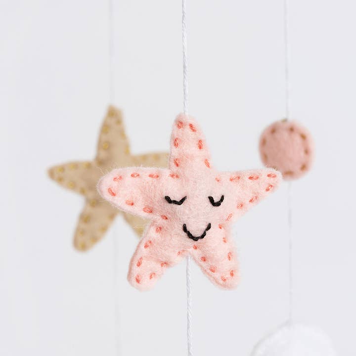 Wool Couture Company - Wholesale Craft sewing kit - Cloud Mobile Beginner Felt Craft Kit2