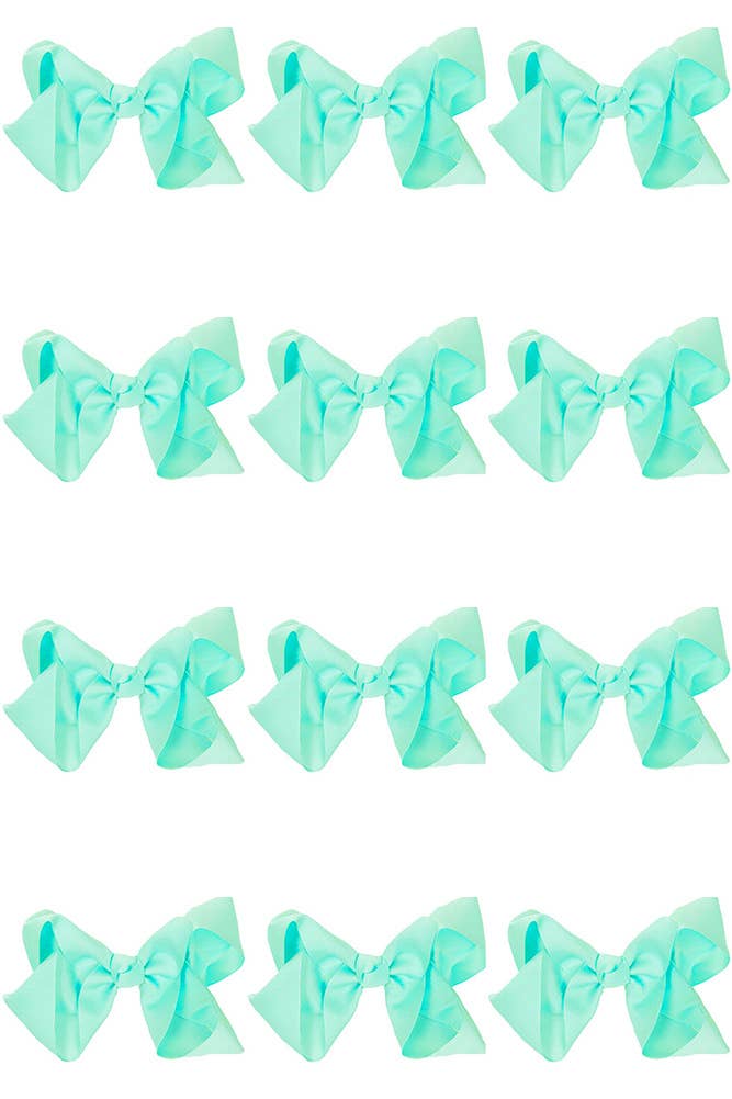 Hana - Wholesale Hair Bow - Kids - 8 Inch Hair Bow With Alligator Clip (12pc)9