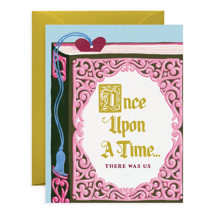 Once Upon A Time Book | Love & Friendship Greeting Card for wholesale by O.O.M.F. Creative
