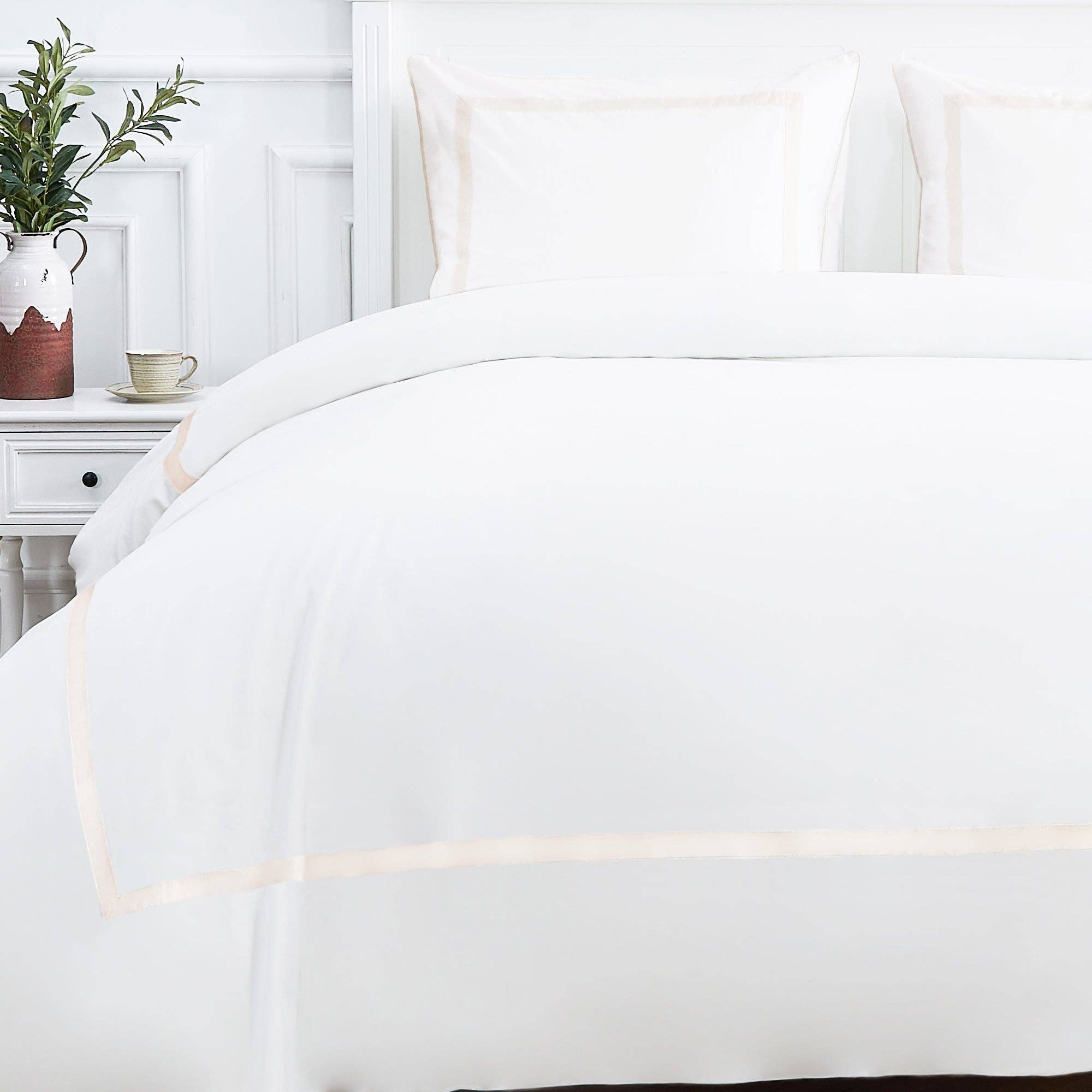 Mélange Home - Wholesale Duvet Cover - Classic Double Border Percale Cotton Duvet Set16