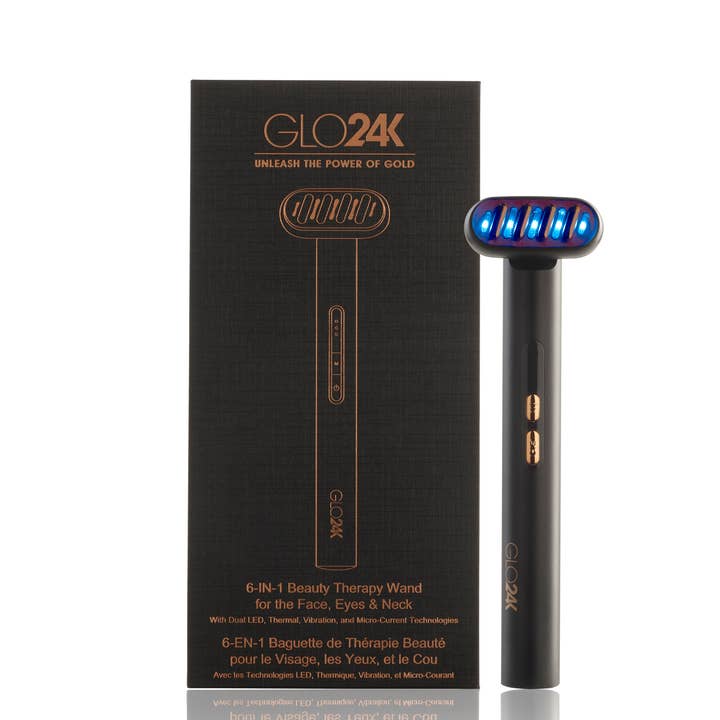 GLO24K - Wholesale Electronic Skincare Device - GLO24K 6-IN-1 Beauty Therapy Wand