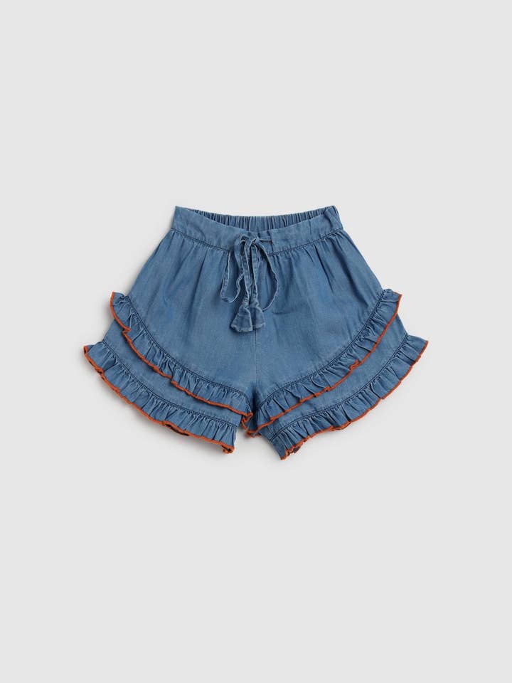 Tessa Shorts - Chambray for engroshandel hos Alex & Ant