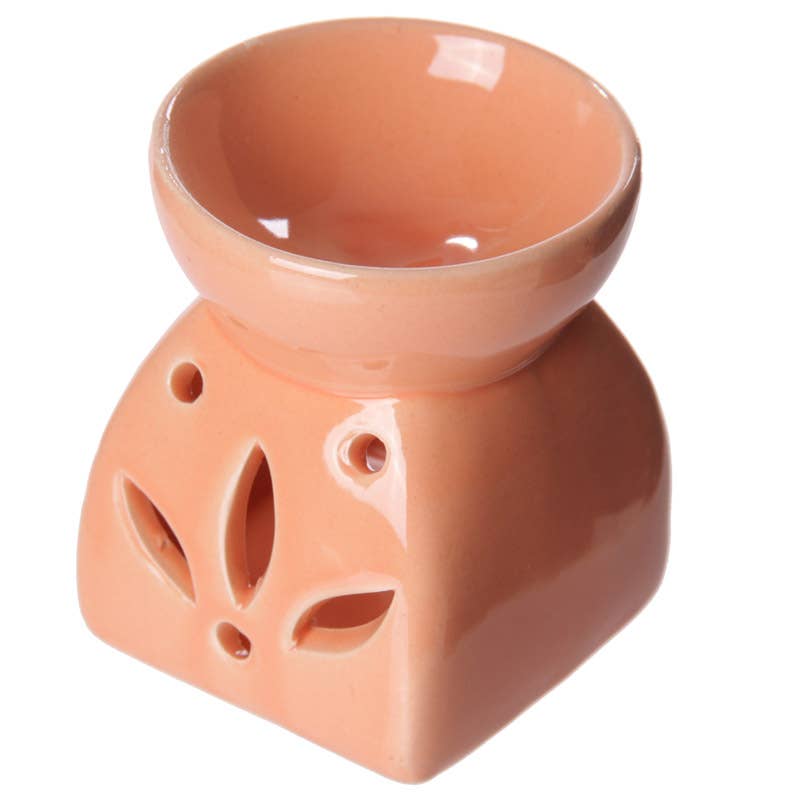 Puckator EU - Wholesale Oil Warmer - Bright Single Colour Leaf Cutout Oil Burner3