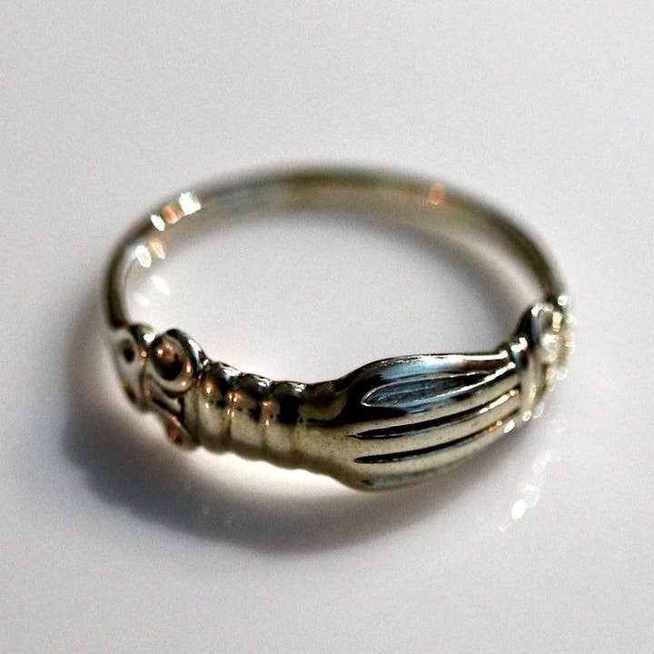 Renaissance Ring with Clasped Hands - Silver (assorted) for wholesale by BoneNE, LLC