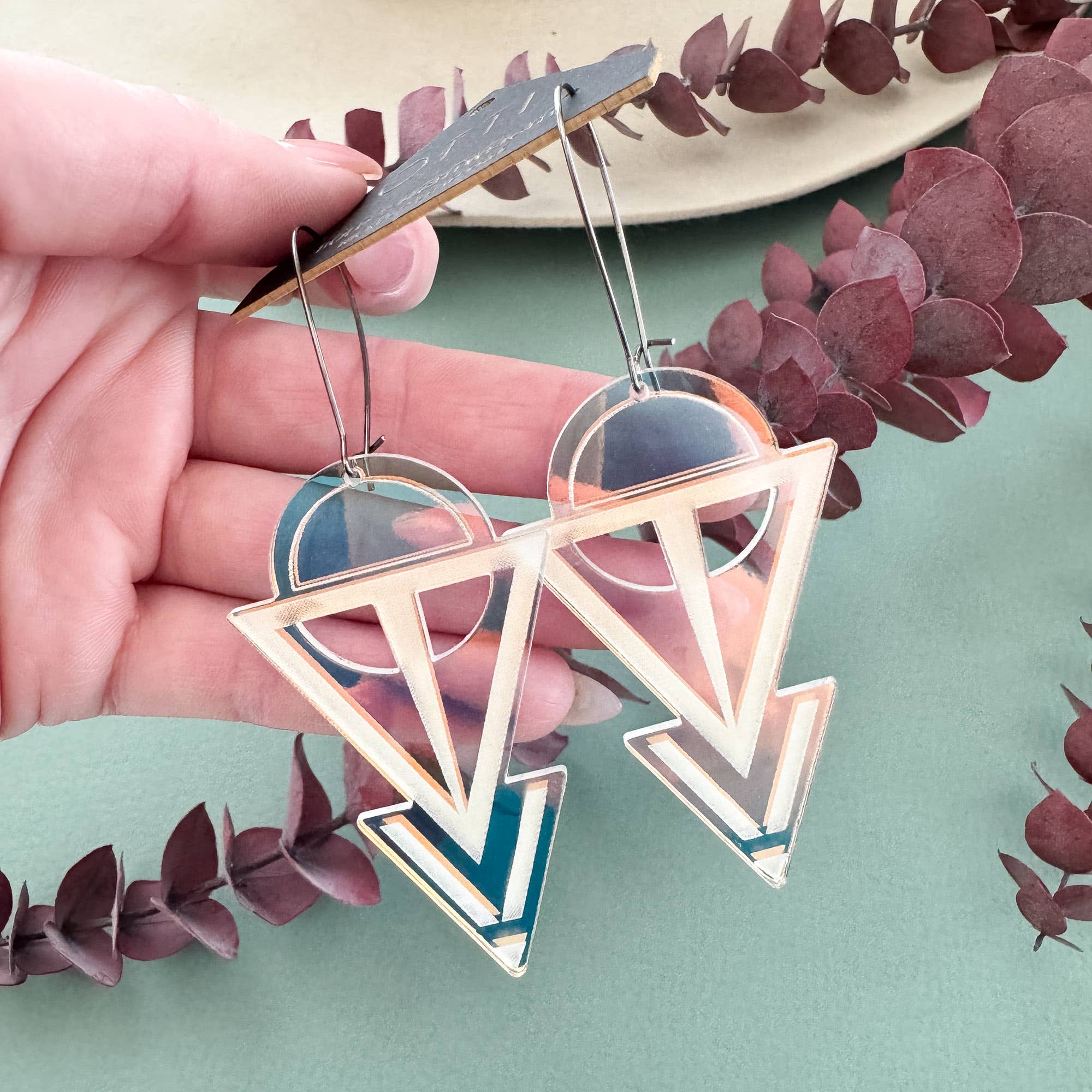 OTTI - Wholesale Dangle Earrings - Lightweight Architectural Earrings: COVEN (3 color options)11