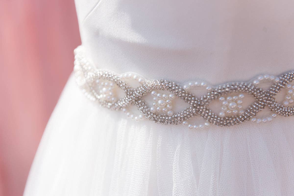 Brides and Belts - Wholesale Belt - Women's - The Wendy Handmade Pearl and Beaded Women's Belt6