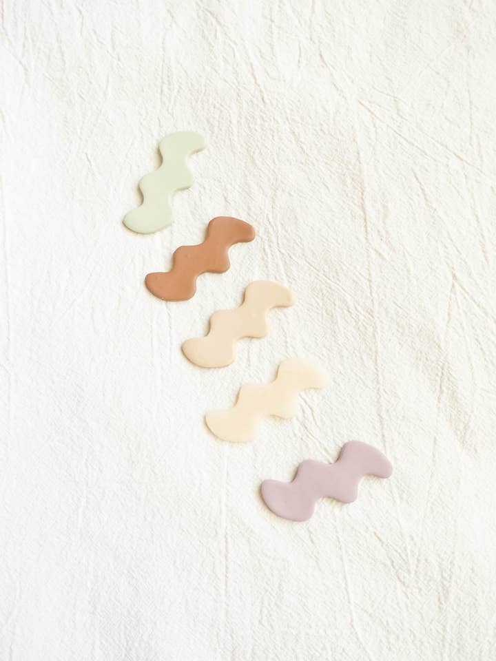 Hair Clip - Squiggle for wholesale by Hey Moon Designs